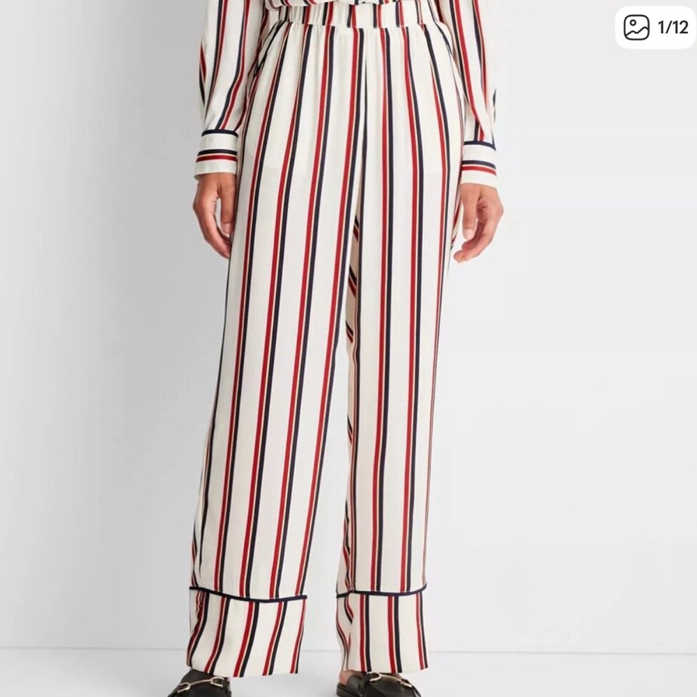Target future collective with Reese blutstein women's straight leg satin
pants